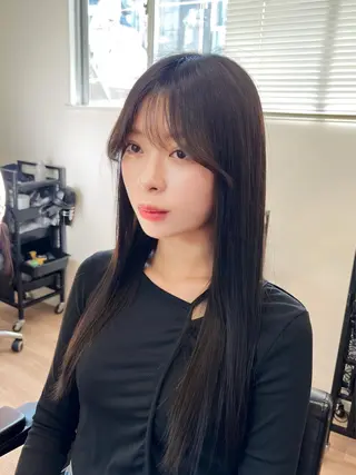 ロング カラー パーマ ヘアアレンジ メンズ キッズ ネイル マツエク・マツパ アイブロウ 渋谷レイヤーカット❌ 縮毛矯正専門/武田涼のヘアスタイル