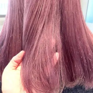 セミロング カラー 広島:ミルキーカラー tsumaのヘアスタイル