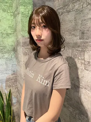 ミディアム カラー mai / linoah˚✧のヘアスタイル