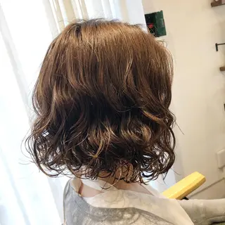 ミディアム パーマ ◇おの あすか◇のヘアスタイル