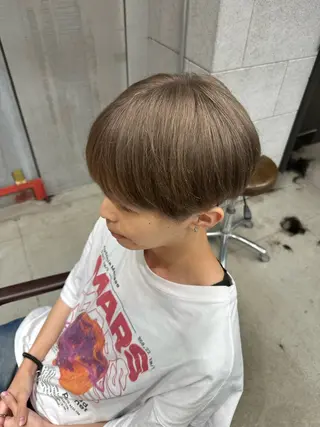 ショート カラー メンズ TELA HAIR 副代表RIKUのヘアスタイル