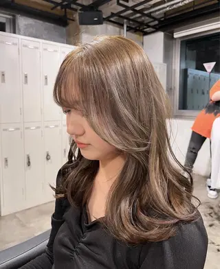 セミロング 似合わせhair🌷 momoのヘアスタイル