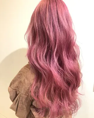 ロング カラー シールエクステ×美髪 改善/ヨシモトカンジのヘアスタイル