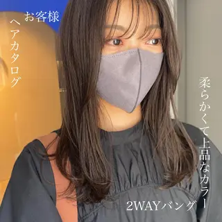ロング カラー 酸性縮毛矯正/ ホッタケイシのヘアスタイル