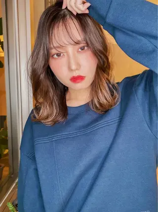 ロング カラー ヘアアレンジ 美容室sand 横浜のヘアスタイル