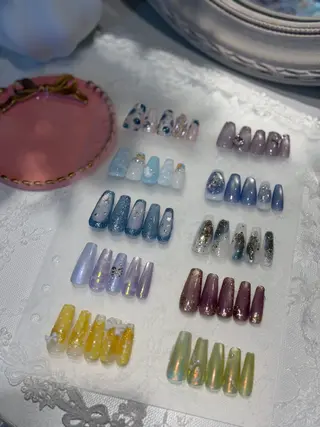 ネイル yume 大人ガーリーネイルのネイルデザイン