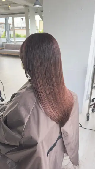 ロング カラー テラモト カズヨシのヘアスタイル