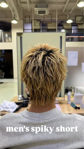 ショート メンズ メンズパーマ特化 ふうきのヘアスタイル