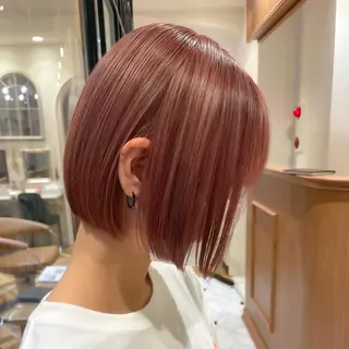 ショート カラー レイヤー/韓国ヘア 縮毛矯正🫧鈴木颯のヘアスタイル