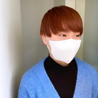 カラー メンズ ショート/ウルフ ハイトーン/カイセイのヘアスタイル