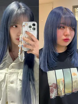 ミディアム カラー 韓国技術習得者🩰 narumi🤍のヘアスタイル