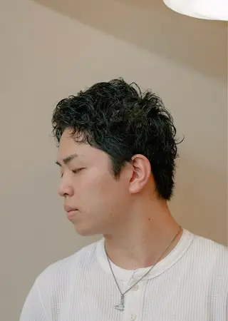 ショート カラー パーマ メンズ 🔗メンズサロン🔗 Kieのヘアスタイル