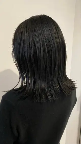 ミディアム ミディアム／ ヒグレアキコのヘアスタイル