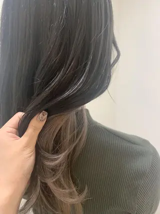 セミロング カラー 韓国🇰🇷髪質改善 Chisaki치사키のヘアスタイル