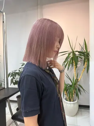 ミディアム カラー 🍎ハイトーンカラー /MANA🍎のヘアスタイル