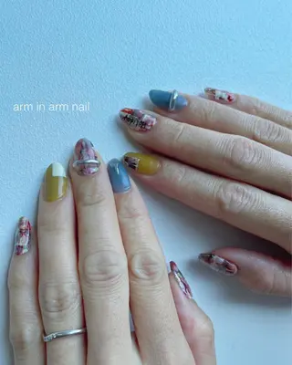 ネイル arm in arm ︎✿Yamamotoのマツエク・マツパデザイン