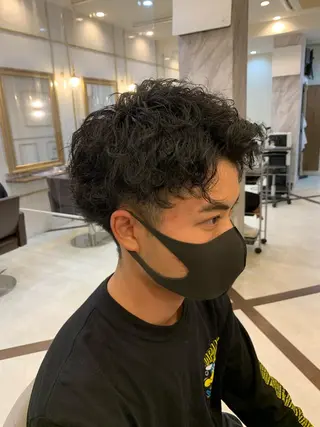 パーマ メンズ 土屋 竣奨のヘアスタイル