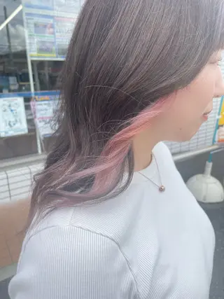 ロング カラー 山田 梓のヘアスタイル