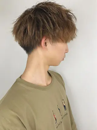 パーマ メンズ メンズサロン アソビ元町のヘアスタイル
