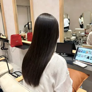 ロング ヘアアレンジ 🐰あみ【艶カラー/ 縮毛矯正】🫧のヘアスタイル