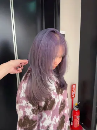 ロング カラー ハイトーン×レイヤー /RINのヘアスタイル