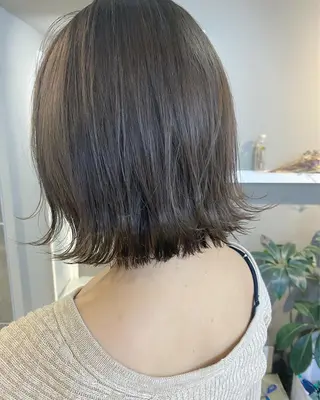 ミディアム カラー ヘアアレンジ メンズ キッズ ネイル マツエク・マツパ 透明感カラー🤎 ゆりのヘアスタイル