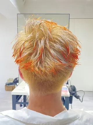 ショート カラー メンズ メンズパーマ/ メンズカット/タクヤのヘアスタイル