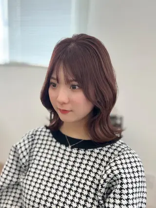 ミディアム カラー パーマ ヘアアレンジ メンズ キッズ ネイル マツエク・マツパ アイブロウ 渋谷レイヤーカット❌ 縮毛矯正専門/武田涼のヘアスタイル