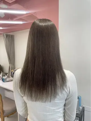 セミロング ARISA︎ メンズハイトーンのヘアスタイル