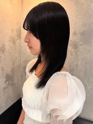 ミディアム SHION🍒ྀི/ ヘアメ/つや髪/のヘアスタイル