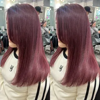 ロング カラー 髪質改善🩵縮毛矯正 代々木/木下のヘアスタイル