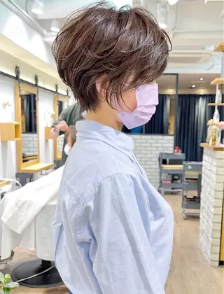 ショート カラー 🥣安野祥華 銀座大人ショート🥣のヘアスタイル
