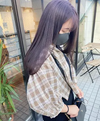 セミロング カラー 🧡色落ちまで2度綺 麗なカラー🧡ヨシキのヘアスタイル