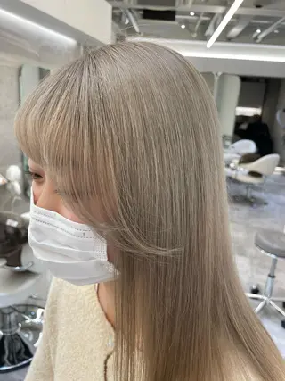 セミロング カラー ヘアアレンジ 怪我のため6月末 復帰予定田中瑞希🍃のヘアスタイル