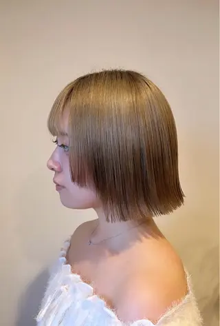 ミディアム カラー 小島 千夏のヘアスタイル