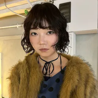 ショート パーマ ボブハイトーン🦖 デザインMAMIのヘアスタイル