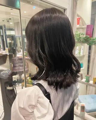 ロング カラー 中沢梨々花 🎀透明感カラーのヘアスタイル