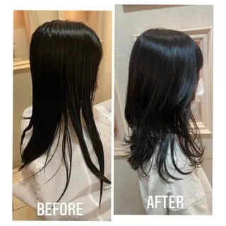 ロング 井上 日菜乃のヘアスタイル