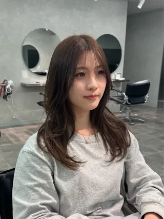 セミロング 韓国特化🇰🇷千葉 /レイヤーカット竜生のヘアスタイル