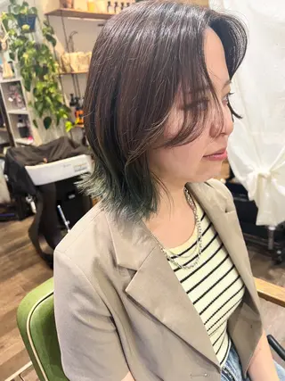 ミディアム カラー カラーパティシエ facce🌼ikoのヘアスタイル