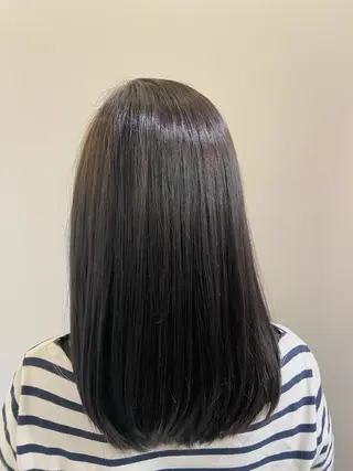 セミロング 田中 あやなのヘアスタイル