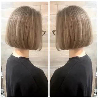ミディアム カラー 京都大人女性ショート 徒歩1分/秋山のヘアスタイル