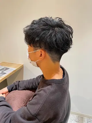 パーマ メンズ 升水 優太のヘアスタイル