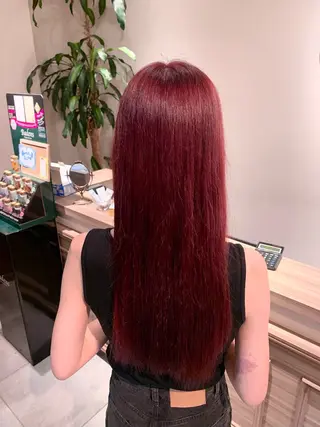 ロング カラー ｶﾉ / 艶カラー/レイヤーのヘアスタイル
