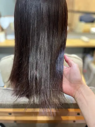 セミロング カラー パーマ ヘアアレンジ メンズ キッズ ネイル マツエク・マツパ アイブロウ 久木原 ゆりのヘアスタイル