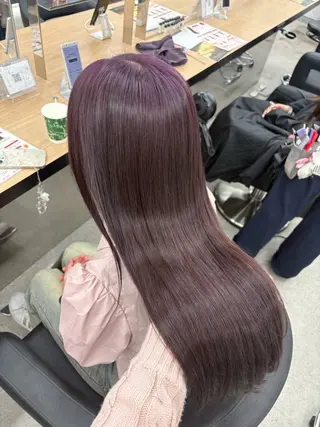 ロング miku/ラベンダー 透明感カラー🪻❤︎のヘアスタイル