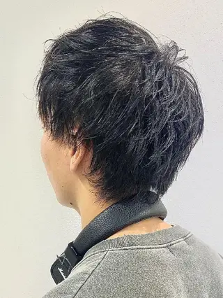 ショート メンズ パーマ メンズ&ショート LEA山村真史のヘアスタイル