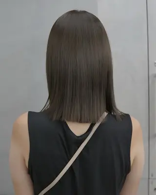 ミディアム カラー 無料カットモデル／ 髪質改善／角田 龍汰のヘアスタイル