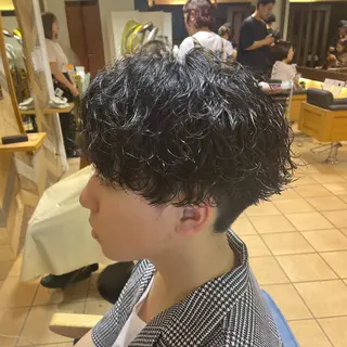 ショート パーマ メンズ すげさやか ✨メンズカットパーマのヘアスタイル