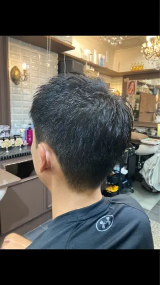 ショート メンズ ルピナス中田店長 山口大地のヘアスタイル
